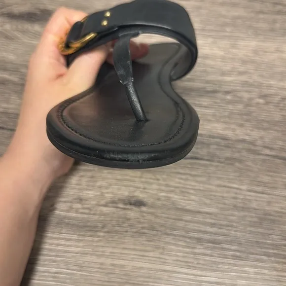 Tory Burch black thong sandal