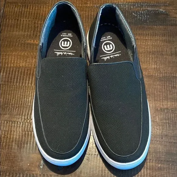 Travis Mathew Phenomenon Men's Black Slip-On Shoes Size 11