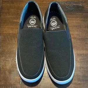 Travis Mathew Phenomenon Men's Black Slip-On Shoes Size 11
