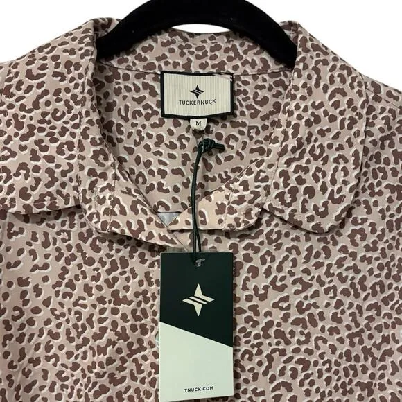 Tuckernuck Brown Tan Leopard Print Hayes Mini Dress Size Medium