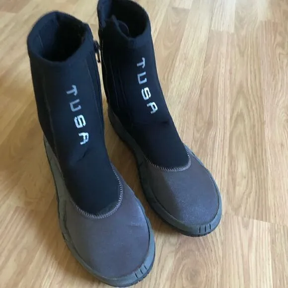 Tusa 5mm Imprex Neoprene Dive Boots Size: 13/48 XXXL Black/Gray