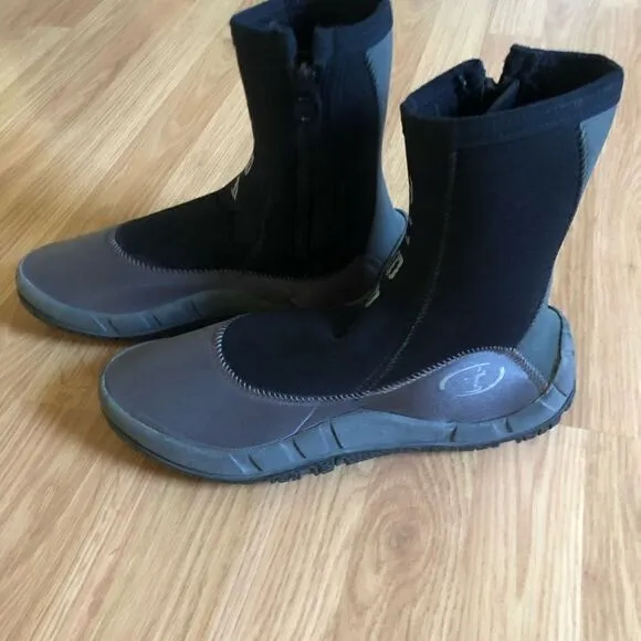 Tusa 5mm Imprex Neoprene Dive Boots Size: 13/48 XXXL Black/Gray