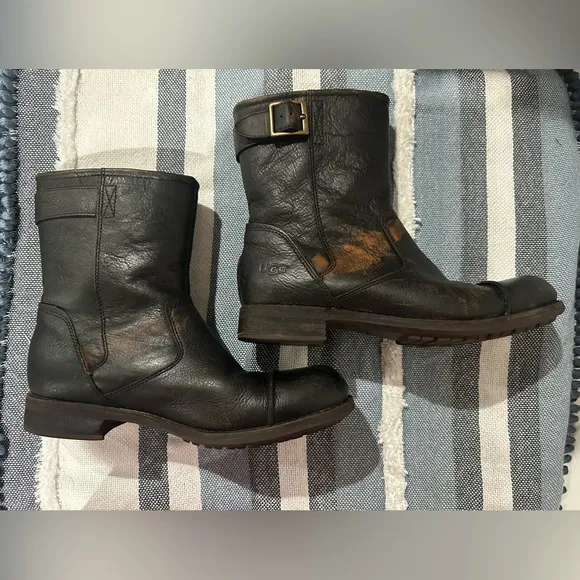UGG Australia Rockville II Men's Black Leather Boots