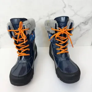 UGG Big Kids Butte II Boots Size 5 Style 1005581 Winter Waterproof Lined Blue
