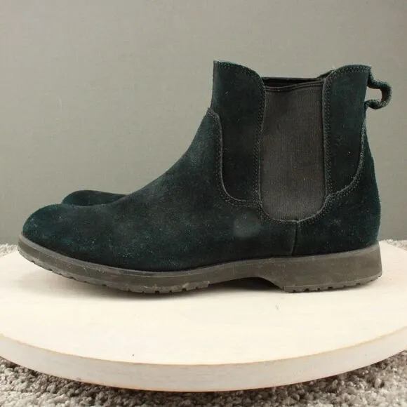 Ugg Chelsea Boots Mens 9 Black Briscoe Suede Leather Comfort