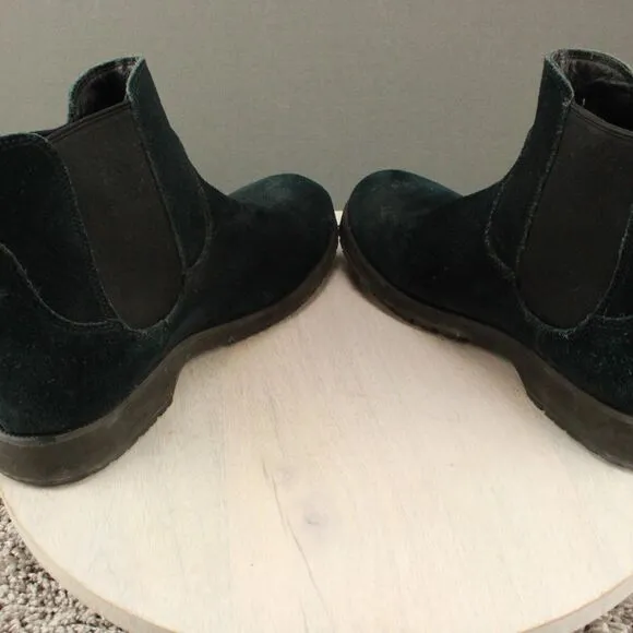 Ugg Chelsea Boots Mens 9 Black Briscoe Suede Leather Comfort