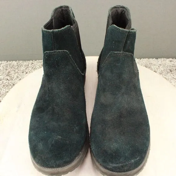 Ugg Chelsea Boots Mens 9 Black Briscoe Suede Leather Comfort
