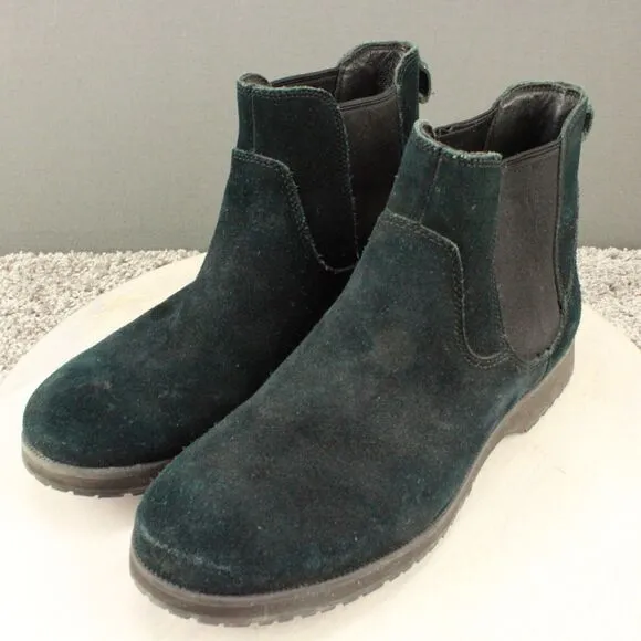 Ugg Chelsea Boots Mens 9 Black Briscoe Suede Leather Comfort