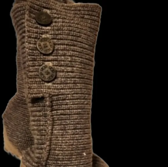 Ugg‎ Gray Cardy shearling boots 10