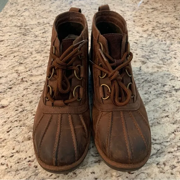 UGG Heather Waterproof Duck Boots Size 8.5