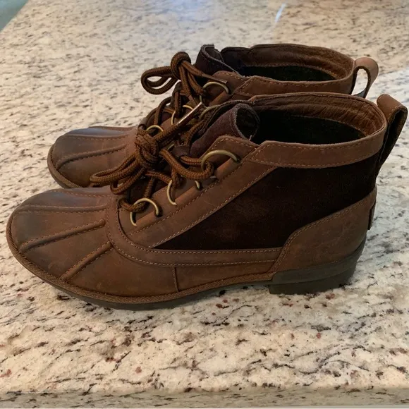 UGG Heather Waterproof Duck Boots Size 8.5