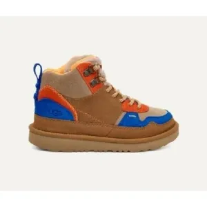 UGG Highland Hi Heritage Kids Hi-Top Sneakers Brown Suede Ankle Boots Size 2