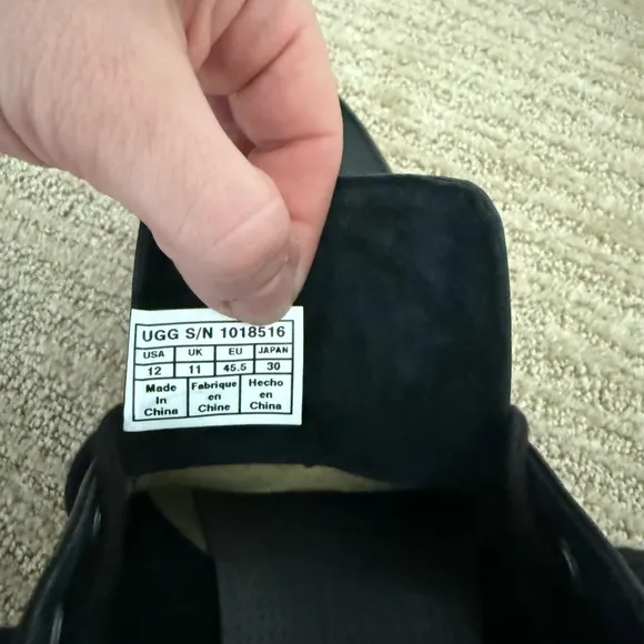UGG Men’s Leather Black Boots