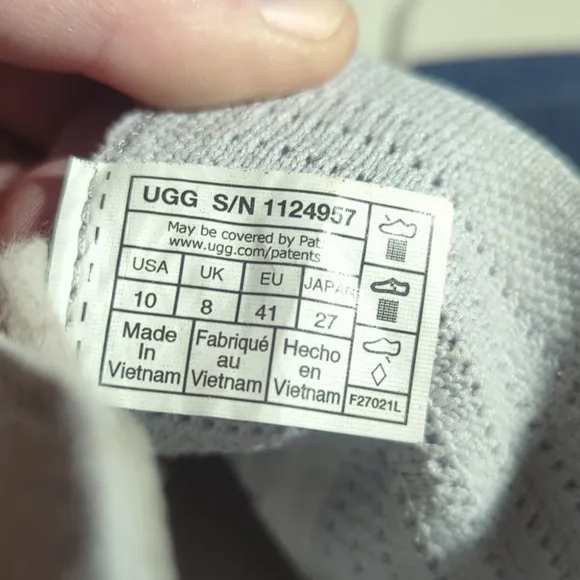 UGG Neumel Breeze Men's Bootie Size 10 Gray Knit Lace Up Casual Ankle Boots