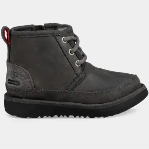 Ugg Neumel II Unisex Youth Charcoal Gray Lace Up Boots Waterproof Size 10 USED