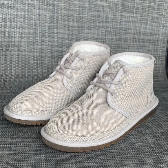 UGG Neumel Natural Cozy Plush lining Boots Women’s shoes size 6