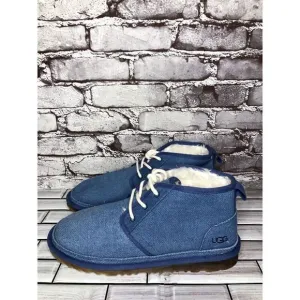 UGG Neumel Royal Blue Fabric Chukka Lace Up Boots Men’s Sz 11M US/44EU 1117613