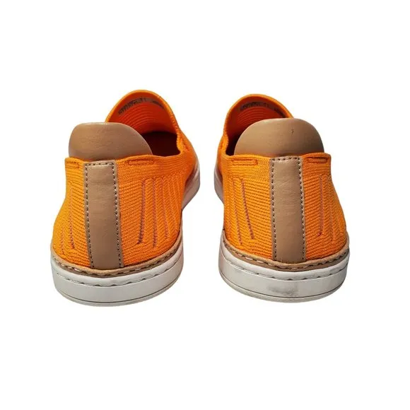 UGG Sammy Breeze Slip-On Shoes Sneakers Womens 8 Neon Orange Knit Stripes