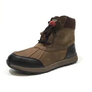 UGG TURLOCK WATERPROOF SNOW BOOTS WALNUT BROWN LEATHER -BIG KIDS US 6 -NEW