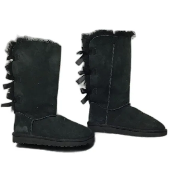 UGG Women's Bailey Bow Black Boots