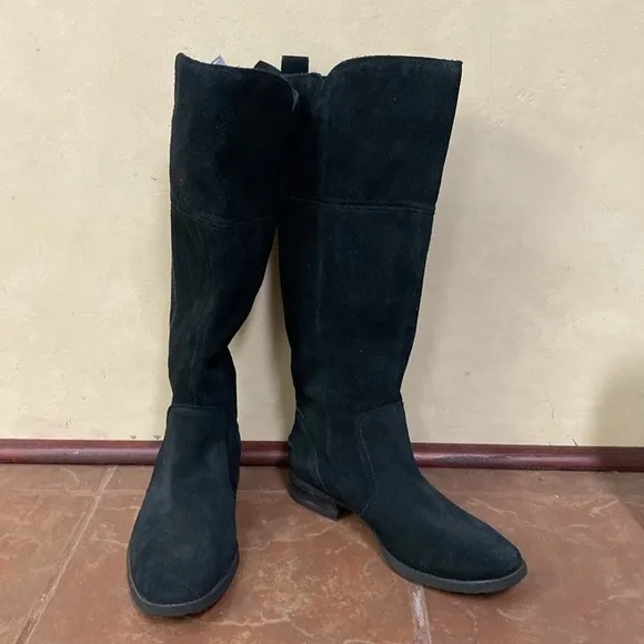 UGG Women's Black Suede Knee-High Boots