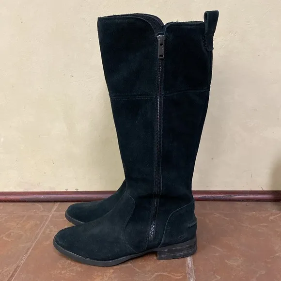 UGG Women's Black Suede Knee-High Boots
