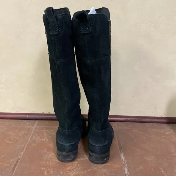 UGG Women's Black Suede Knee-High Boots