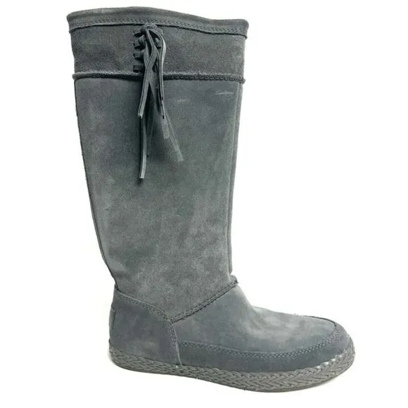 UGG Women's Emerie, Gray Fashion Boots, Size 5 M