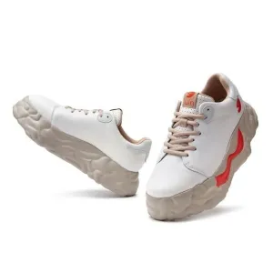 UIN Women's Chunky Platform Fashion Sneakers Sanamolls (BEIGE SANAMOLLS II)