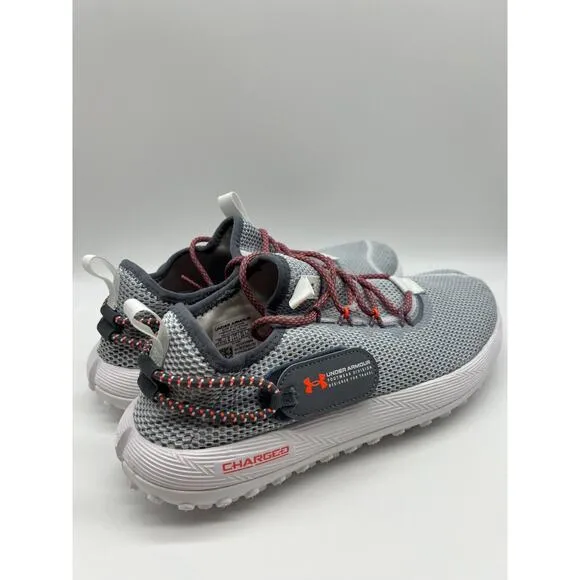 Under Armour Charged Fat Tire Gray Low Top Hiking Shoes 3027562-100 Men Size 10