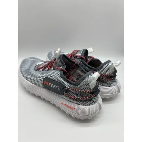 Under Armour Charged Fat Tire Gray Low Top Hiking Shoes 3027562-100 Men Size 10