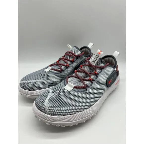 Under Armour Charged Fat Tire Gray Low Top Hiking Shoes 3027562-100 Men Size 10