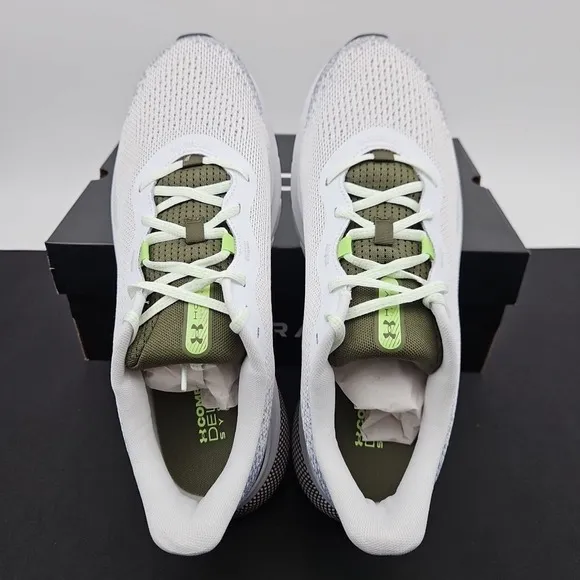 Under Armour HOVR Turbulence 2 Running Shoes Green White Gray Men's Size 10.5‎