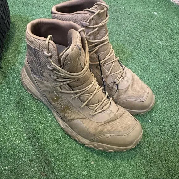 Under Armour Micro G Valsetz Boots Mens 12 AR 670-1 Tactical Tan Lightweight