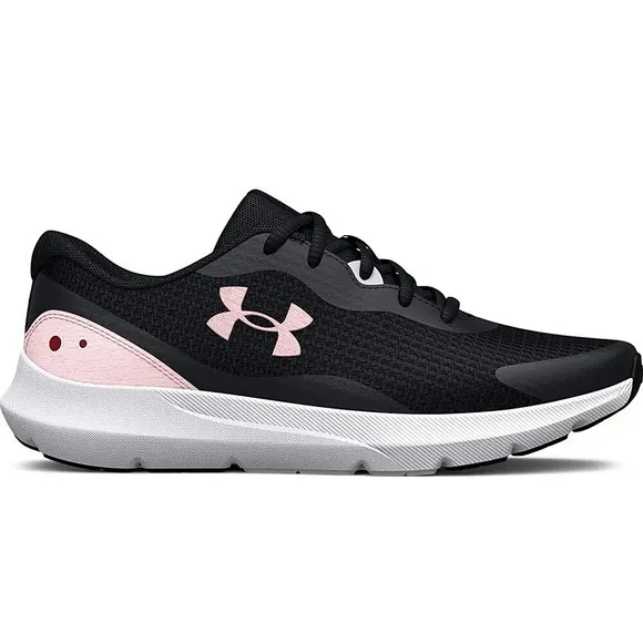 Under Armour Surge 3 Womens Size 10 Running Shoes Black Pink