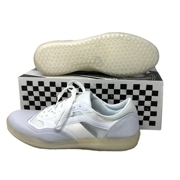 VANS Ave Leather Shoes Low Top Skate Mesh Sneakers Women's Size VN0A5JIBWWW