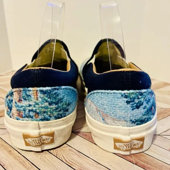 Vans Classic Slip On Cali Tapestry Bears Forest Sneakers M 9 W 10.5 Skate Shoes