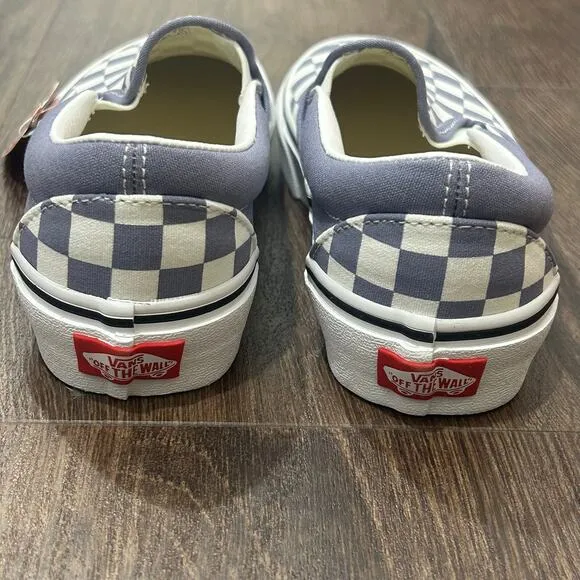 Vans Classic Slip-On Checkerboard Purple Heather Unisex Shoes NEW