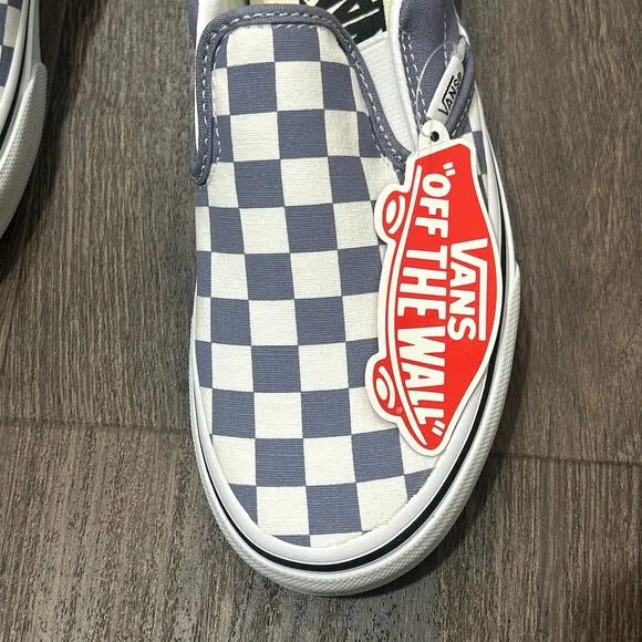 Vans Classic Slip-On Checkerboard Purple Heather Unisex Shoes NEW
