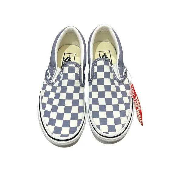 Vans Classic Slip-On Checkerboard Purple Heather Unisex Shoes NEW
