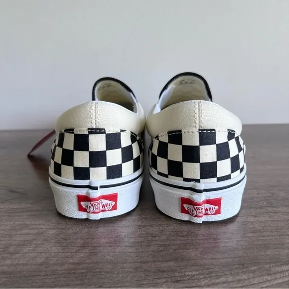 Vans Classic Slip On White Black Checkerboard Men’s Shoe Size 11 #B1495