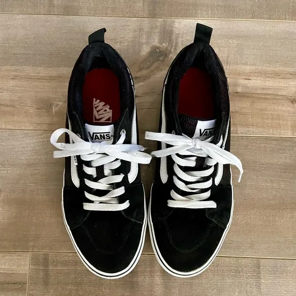 Vans Filmore Low Vulcanized Rubber Skate Shoes in Black