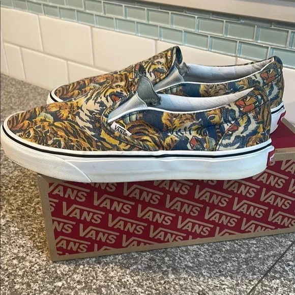 Vans Kenzo Flying Tiger Collab Slip-On Sneakers