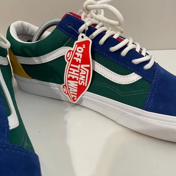 Vans Men’s Multicolor Suede Old Skool Yacht Club Sneakers Shoes Size 11.5