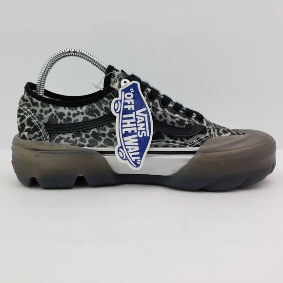 Vans Old Skool Tapered Mesh DX Modular Dots Womens Size 8.5 Black Skate Sneaker
