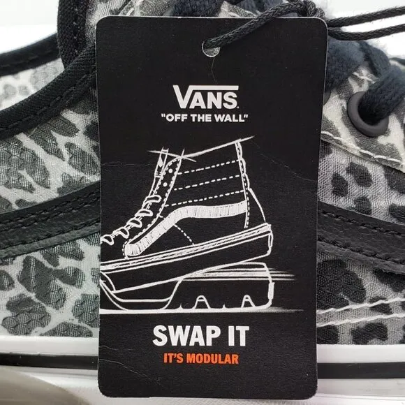 Vans Old Skool Tapered Mesh DX Modular Dots Womens Size 8.5 Black Skate Sneaker