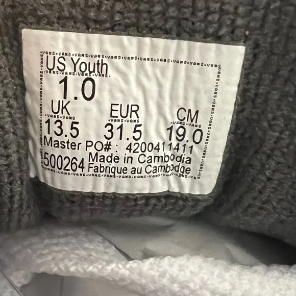 Vans Range EXP Kids' Skate Shoes- Size 1