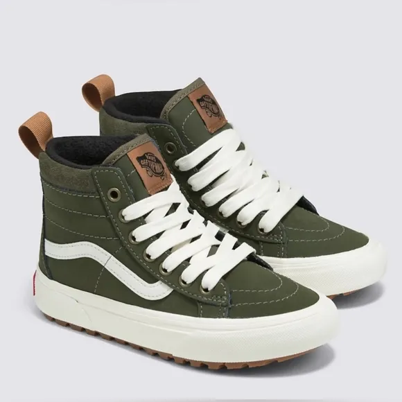 ✔✔VANS Sk8-Hi Zip MTE-1 Shoes, Color Grape Leaf sz 3 NWT
