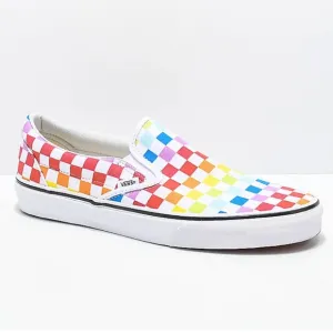 VANS | Slip-On Rainbow Checkerboard Skate Shoes