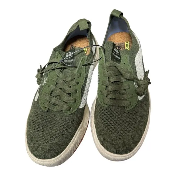 Vans Ultrarange Shoes Green And White With EC Cush Great For Everyday And Work